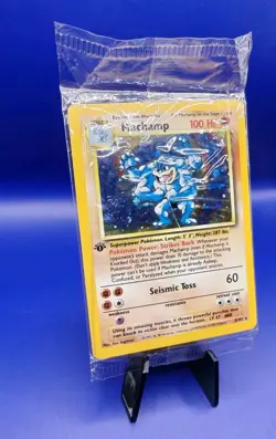 Machamp 8/102 1st Edition Base Set Holo Rare Pokemon Card TCG WOTC New Sealed - Image 3