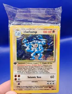 Machamp 8/102 1st Edition Base Set Holo Rare Pokemon Card TCG WOTC New Sealed - Image 4