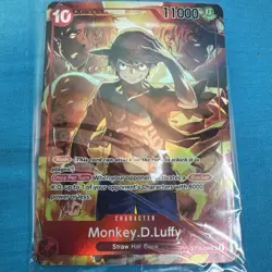 One Piece Monkey D. Luffy Sealed Promo Card ST10-006 Super Rare Treasure Booster - Image 1
