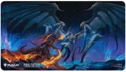 Ultra Pro Final Fantasy x Universes Beyond Ifrit vs Bahamut Holofoil Playmat for - Image 1