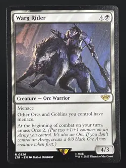 Warg Rider Magic the Gathering Lord of the Rings: Tales of Middle-Earth - Image 1