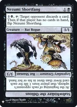 Nezumi Shortfang / Stabwhisker the Odious -Foil Light Play MTG The List - Image 1