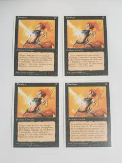 MTG Playset 4x Paralyze (4th Edition/Black/C) - BGM - Image 1