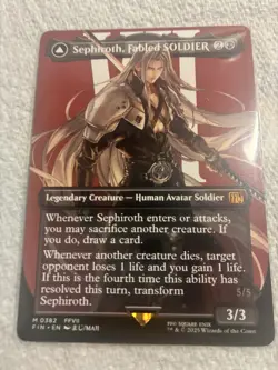 Magic: The Gathering Final Fantasy Sephiroth, Fabled SOLDIER borderless 0382 - Image 1