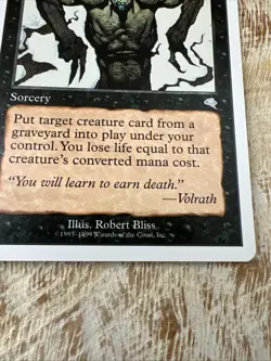 MTG English Reanimate NM Normal Tempest - Image 2