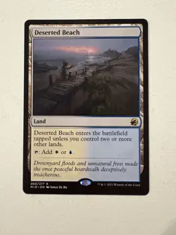 Deserted Beach (Innistrad: Midnight Hunt) - Near Mint (NM) - Magic - MTG - Image 1