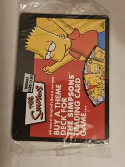 Simpsons TCG The Collector Promo Card Factory Sealed 18a-156 Foil - Image 1
