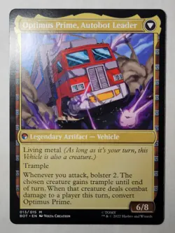 Optimus Prime, Hero TRANSFORMERS Regular Universes Beyond Mythic UB BOT mtg NM/M - Image 2