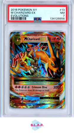 M CHARIZARD EX EVOLUTIONS POKEMON XY EVOLUTIONS 2016 13 PSA 7 - Image 1