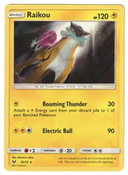 RAIKOU - 32/73 Holo Shining Legends - POKEMON NM/M - Image 1