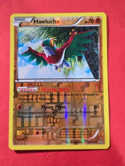 2014 Pokemon XY Furious Fists Reverse Foil #63 Hawlucha, Rare, cd1 - Image 1