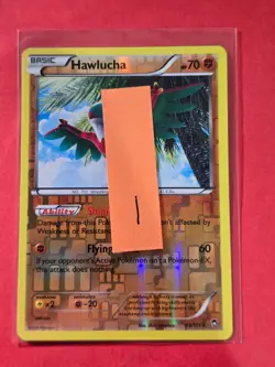 2014 Pokemon XY Furious Fists Reverse Foil #63 Hawlucha, Rare, cd1 - Image 3