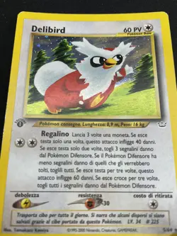 Pokemon Delibird 5/64 Neo Revelation Rara Holo Prima Edizione Wizards IT Vintage - Image 4