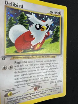 Pokemon Delibird 5/64 Neo Revelation Rara Holo Prima Edizione Wizards IT Vintage - Image 5