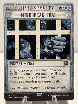 Mindbreak Trap 12 M Outlaws of Thunder Junction: Breaking News Near Mint MTG - Image 1