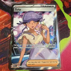 Tulip 244/182 Pokemon TCG SV04: Paradox Rift Ultra Rare Full Art NM - Image 1
