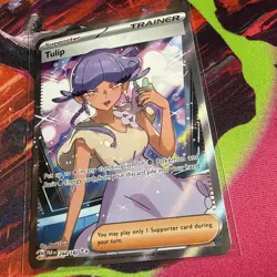 Tulip 244/182 Pokemon TCG SV04: Paradox Rift Ultra Rare Full Art NM - Image 2