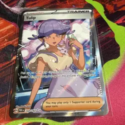Tulip 244/182 Pokemon TCG SV04: Paradox Rift Ultra Rare Full Art NM - Image 3