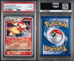 Pokemon - Infernape LVx 121/130 2007 Diamond & Pearl PSA 6 RegradeU - Image 3