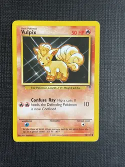 Vulpix 98/110 - WOTC Legendary Collection - Pokemon TCG Card - LP - Image 1