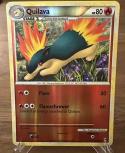 2011 Pokemon Call of Legends Quilava Reverse Holo #49/95 - Image 1