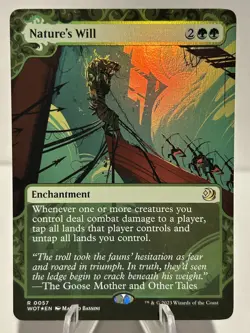 Nature's Will 57 R Wilds of Eldraine: Enchanting Tales Foil NM MTG - Image 1