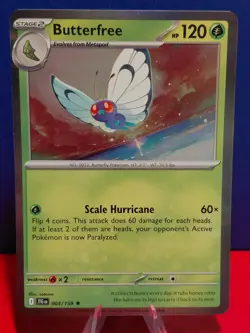 Pokemon TCG Journey Together - Butterfree 003/159 Holo Rare NM - Image 1