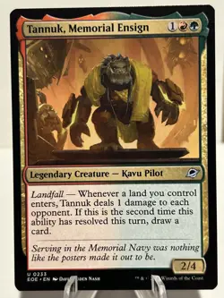 Tannuk, Memorial Ensign 233 U Edge of Eternities regular NM MTG - Image 1