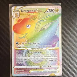 The Pokemon Company Dragonite VSTAR Secret Rare Full Art Holo Pokemon GO 081/078 - Image 1