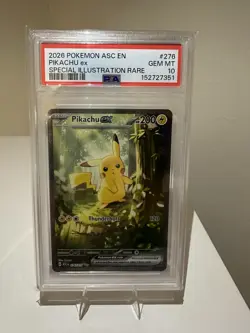 2026 POKEMON ASC EN-ASCENDED HEROES SPECIAL ILLUSTRATION RARE PIKACHU EX PSA 10 - Image 1