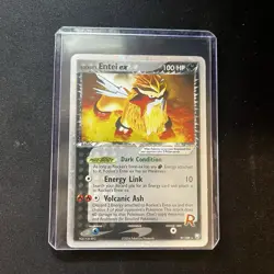 Pokemon Rocket's Entei ex EX Team Rocket Returns 97/109 2004 Rare Fire 100 HP - Image 1