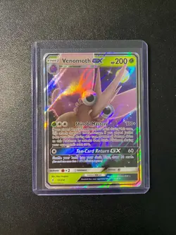 Venomoth GX 12/214 Unbroken Bonds Holo Ultra Rare -Pokemon TCG -LP 1B - Image 1