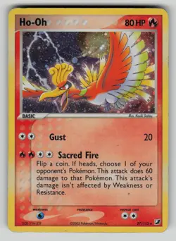 Ho-Oh (Cosmos Holo) 27/115 Holo Rare Deck Exclusives Pokemon HP - Image 1