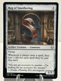 Rug of Smothering 336 U Commander Legends: Battle for Baldur's Gate NM MTG - Image 1