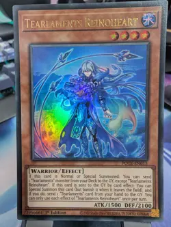 YuGiOh! Tearlaments Reinoheart POTE-EN015 Ultra Rare 1st Ed - Image 1