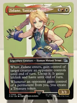 Zidane, Tantalus Thief (Borderless) 405 U FINAL FANTASY NM MTG - Image 1