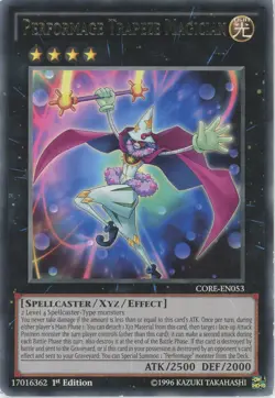 Yugioh Performage Trapeze Magician CORE-EN053 Rare 1st Edition LP - Image 1
