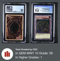 Dark Magician Girl Yugioh 2022 GFP2-EN177 Ghost Rare 1st CGC 10 Gem Mint - Image 4