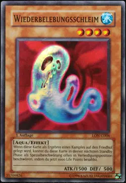 Yu-Gi-Oh! Wiederbelebungsschleim LON-G006 1.Edition Super Rare [GD] | DE 2003 - Image 1