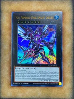 Yugioh Full Armored Dark Knight Lancer AGOV-EN041 Ultra Rare 1st Ed NM - Image 1