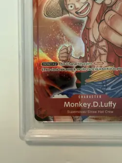 2024 ONE PIECE PREMIUM BANDAI CARD GAMES FEST 23-24 #001 MONKEY D. LUFFY PSA 10 - Image 5