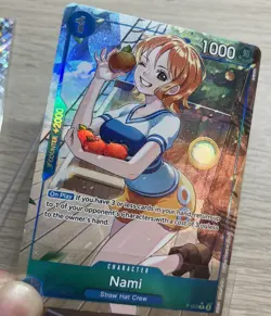 Nami P-053 (Alt Art) One Piece Premium Booster -The Best- Full Art Foil NM - Image 2