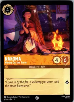 Disney Lorcana Nakoma - Waiting Out the Storm Winterspell Common #6/204 NM - Image 1