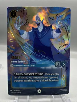 Disney Lorcana ENCHANTED ✨HADES - Infernal Schemer - 237/204-EN-9, NM+ - Image 1