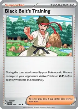 Black Belt's Training SV09: Journey Together 144/159 NM English Pokemon Card - Image 1