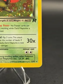 Pokemon Cards Dark Vileplume 13/82 Team Rocket Holo Rare - Image 5