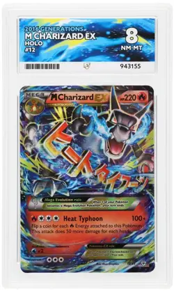 Mega M Charizard EX Holo Rare #12/83 Generations Pokemon Card ACE 8 NM-MT - Image 1