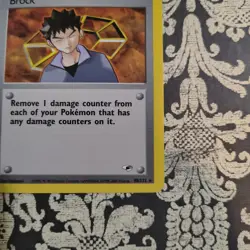 Pokemon Card Gym Heroes 98/132 BROCK NM Vintage - Image 4