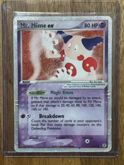Pokemon TCG FireRed LeafGreen Mr. Mime EX Rare Holo Card 111/112 - Image 1
