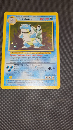 Pokemon Card - Blastoise 2/102 Holo Rare Unlimited 1999 - 2/102 - LP/NM-ITALIAN - Image 2